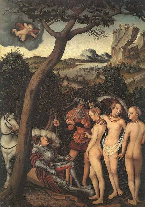 Judgement of Paris, Lucas Cranach the Elder Judgement of Paris, Lucas Cranach the Elder
